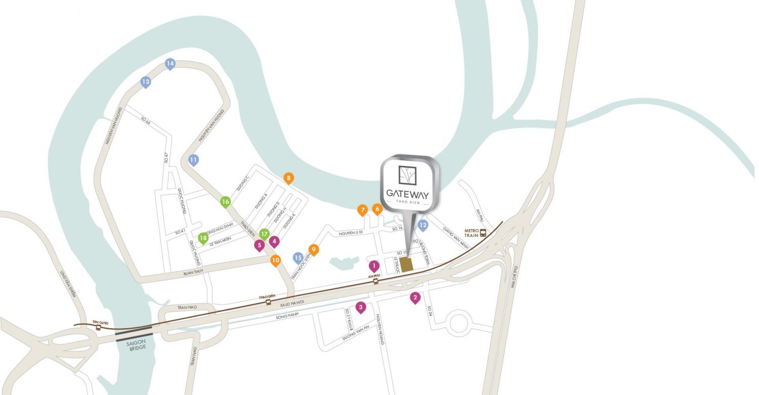 Gateway thảo điền map