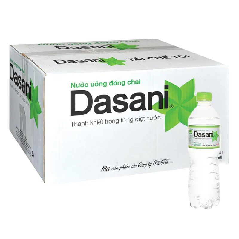 Nước tinh khiết dasani 510ml (thùng 24 chai)