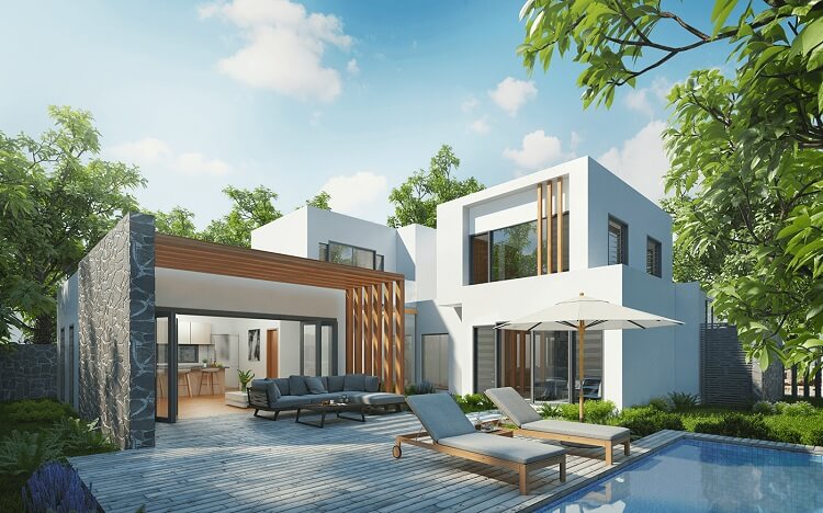 Perspective of Vivian Le Jardin villa
