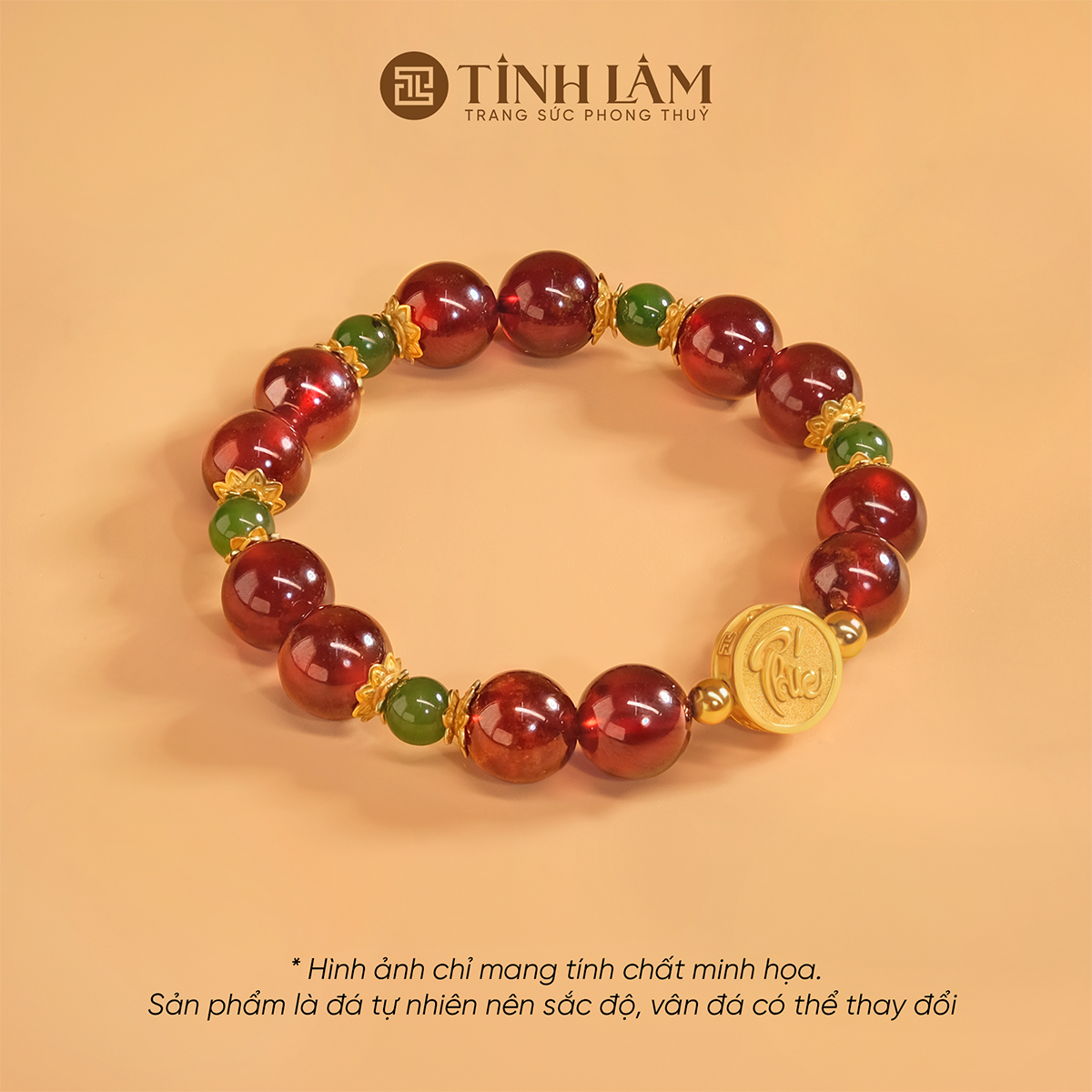 Vòng garnet lựu đỏ