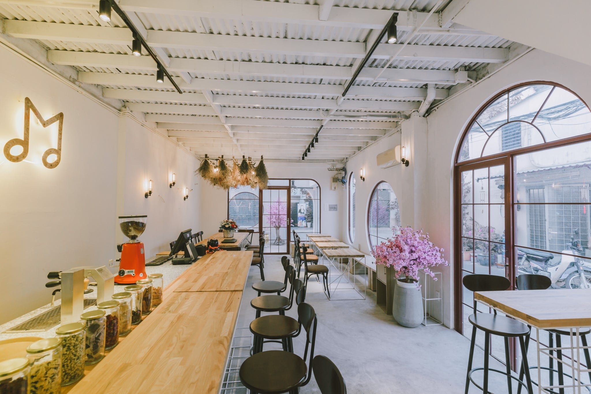 không gian quán melodie cafe