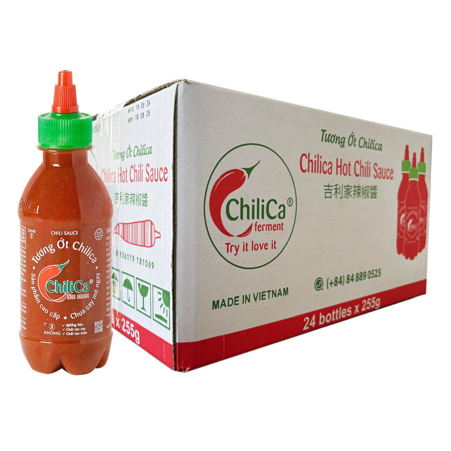 Ớt Bằm Lên Men Chilica 212g - thùng 12 chai