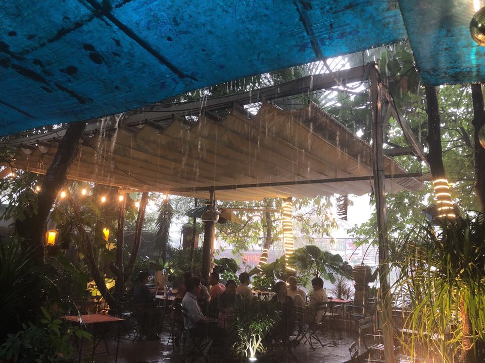 Không gian quán cafe trịnh